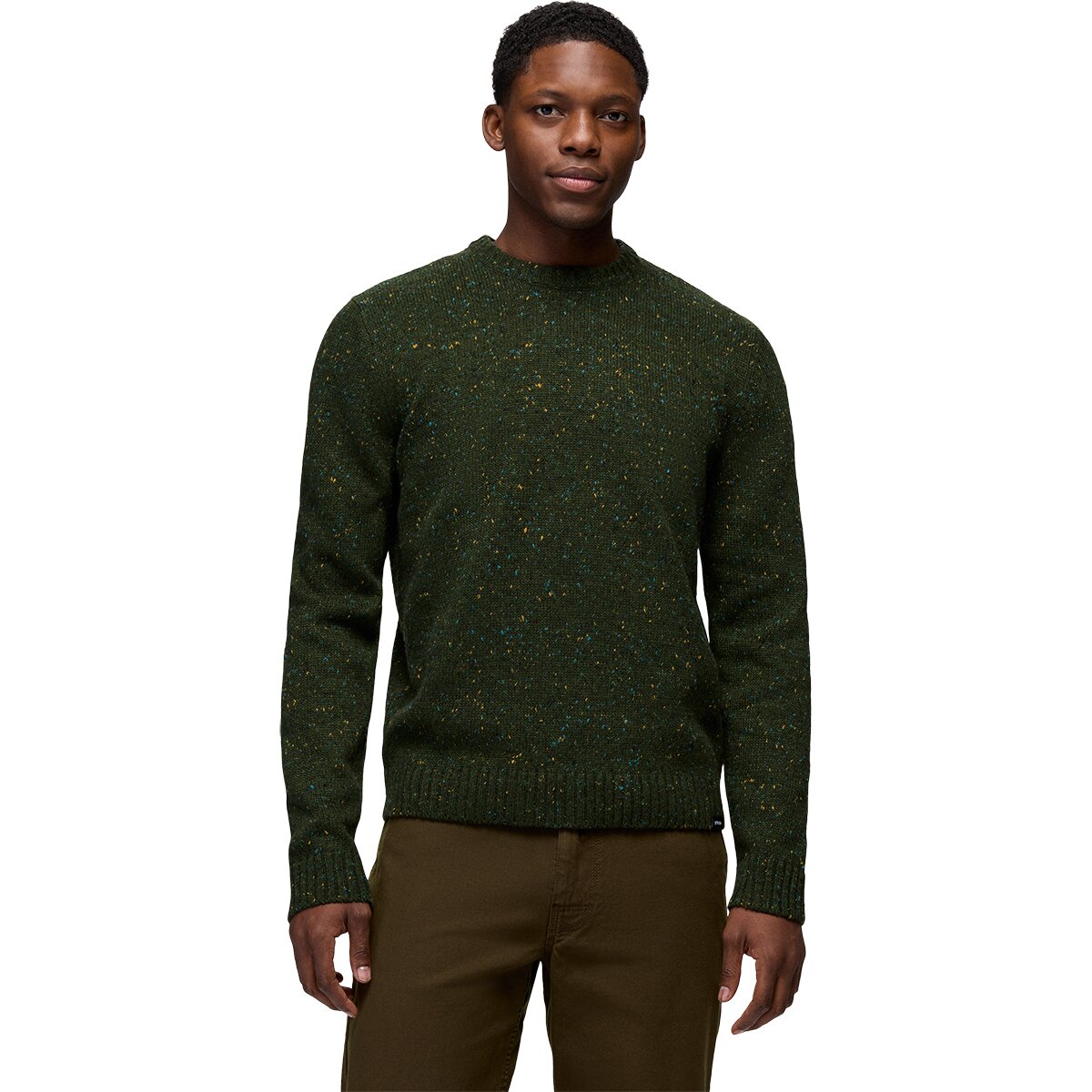 Image of prAna Coupeville Crew Sweater - Men's Cargo Green, S