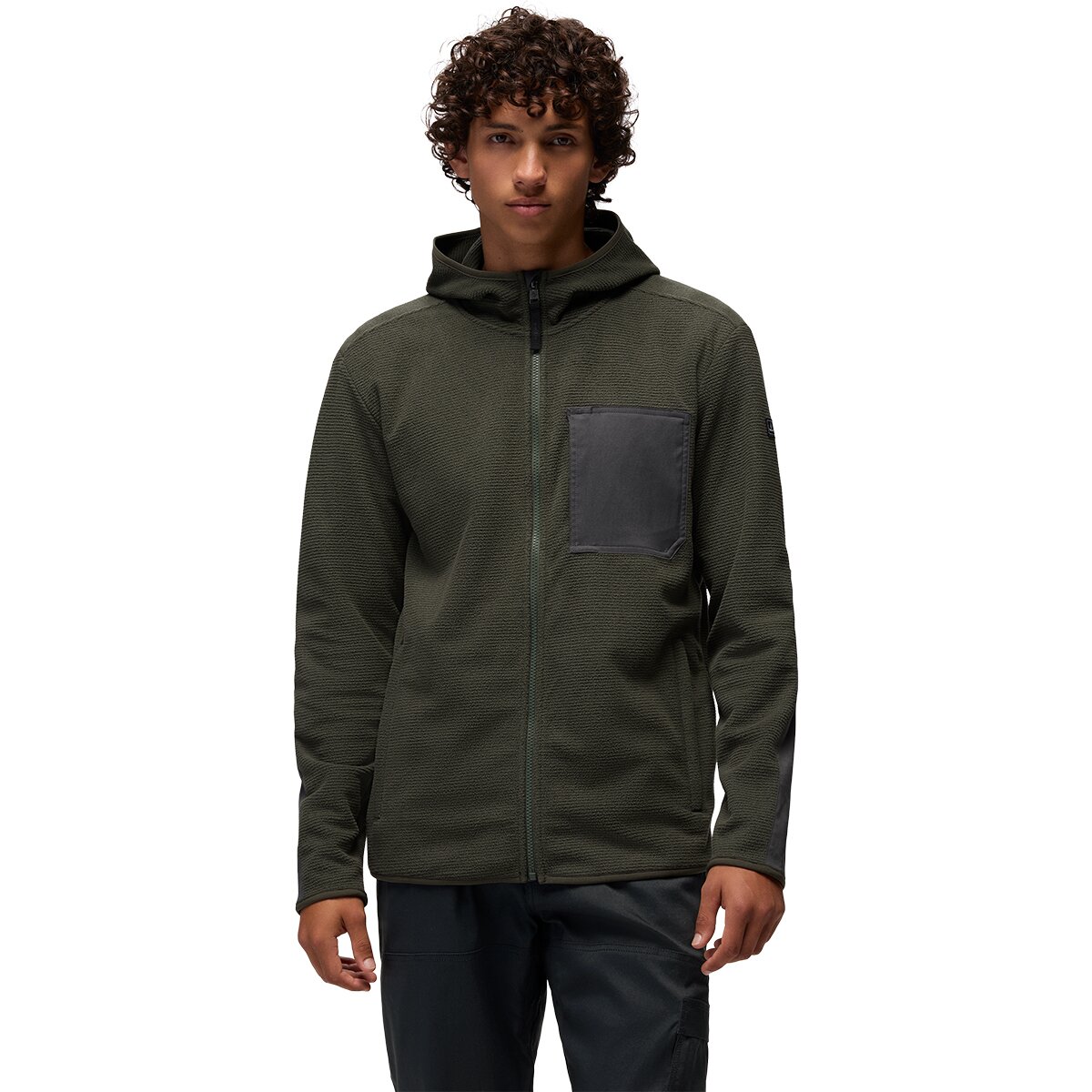 Image of prAna Stretch Zion Fleece Full-Zip Hoodie - Men's Spruce, M