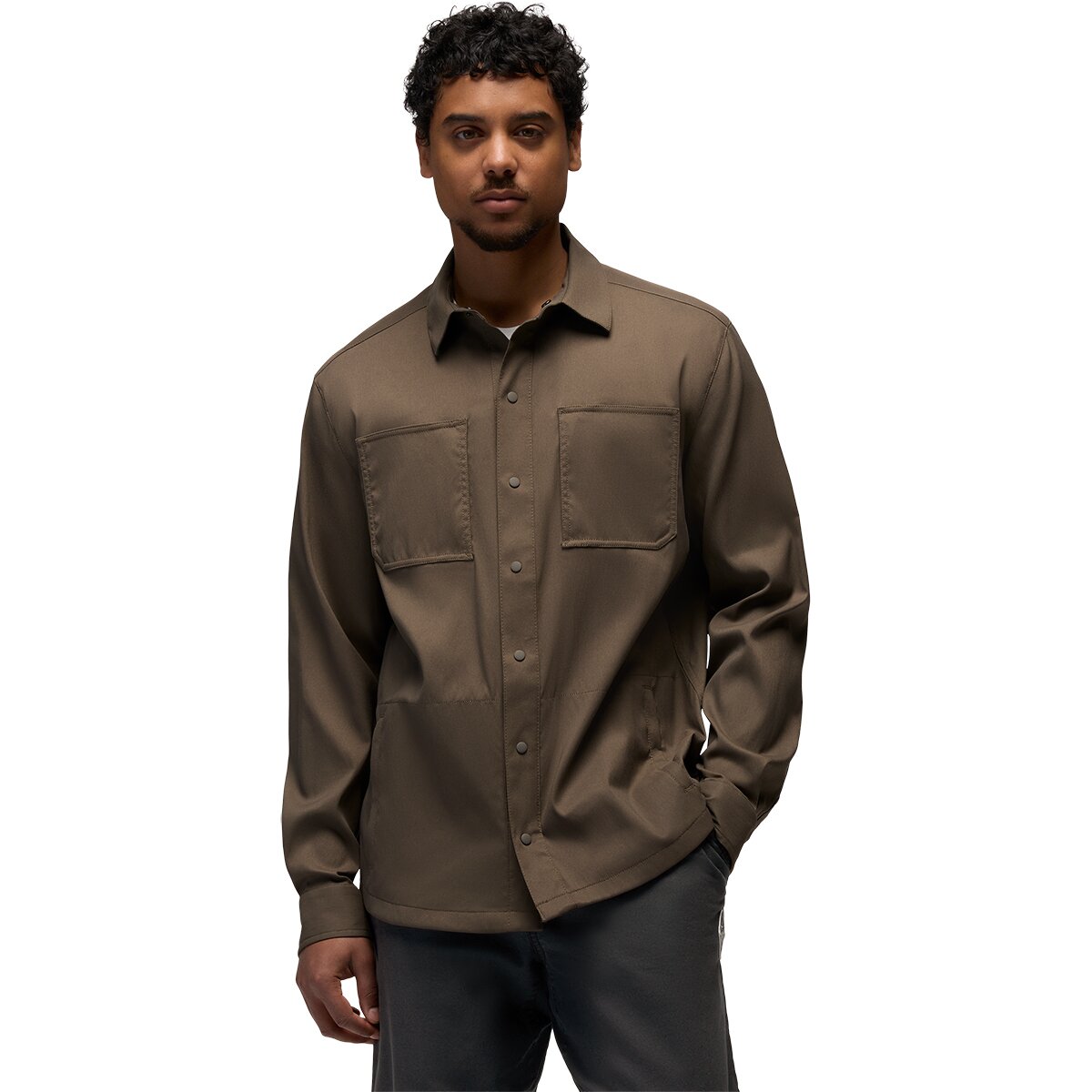 prAna prAna Stretch Zion Long-Sleeve Shirt - Men's Mud, XXL