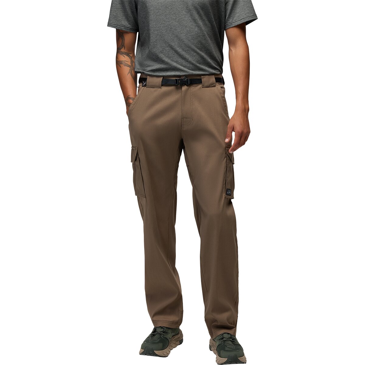 Image of prAna Stretch Zion Relaxed Cargo Pant - Men's Mud, 35x30