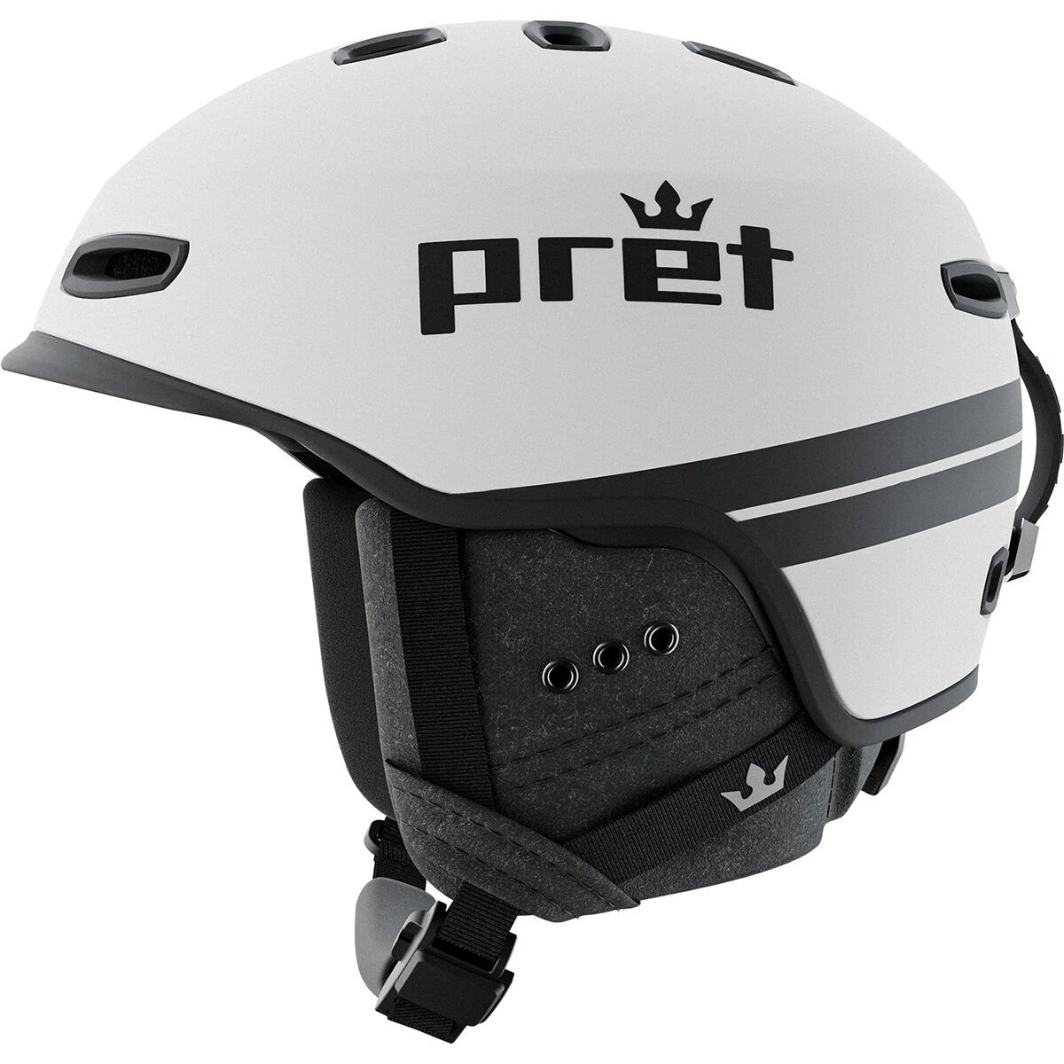 Image of Pret Helmets Cynic Helmet White Stripe, XL