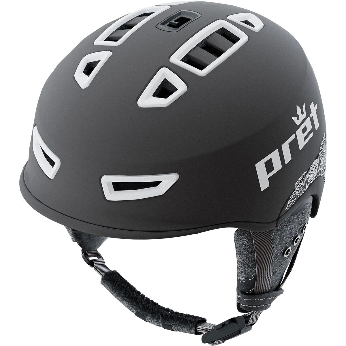 Image of Pret Helmets Vision Helmet - Women's Black Leaf, M