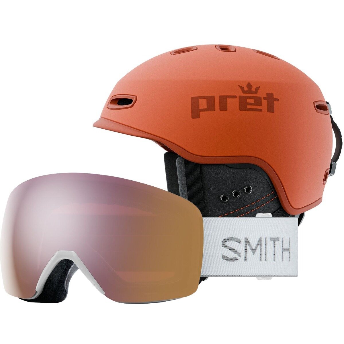 Pret Helmets Pret Helmets Cynic Helmet + Skyline ChromaPop Goggle Grn/Vivid Vlt/ChrPop Sun Plat Mir, M/OS - $264.71 at Backcountry.com