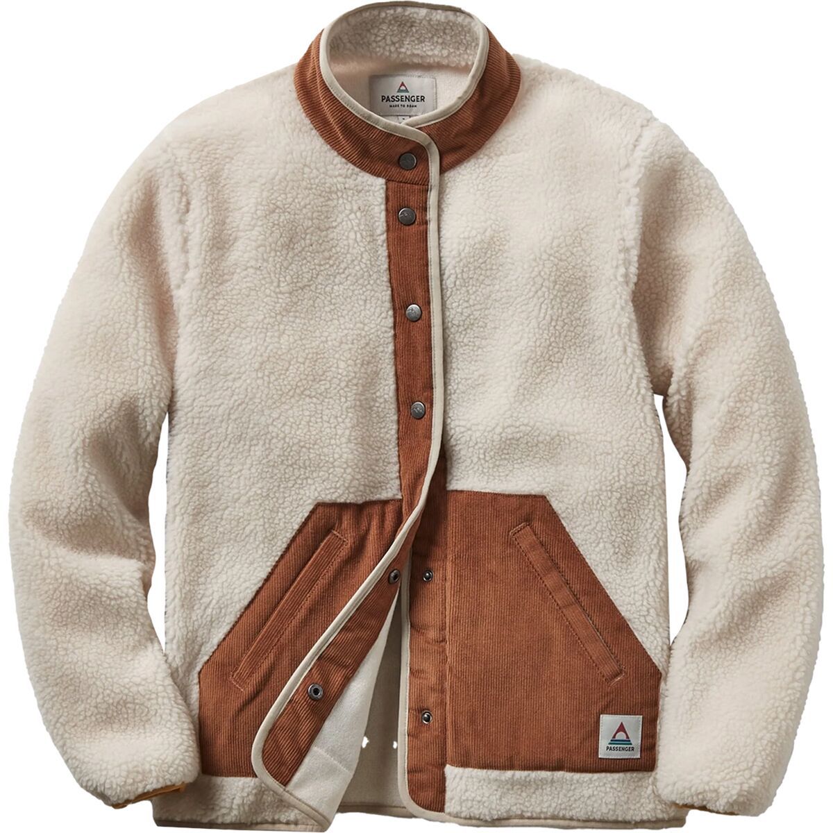 Passenger Clover Recycled Deep-Pile Sherpa Fleece Jacket - Women's Warm Ivory, XL