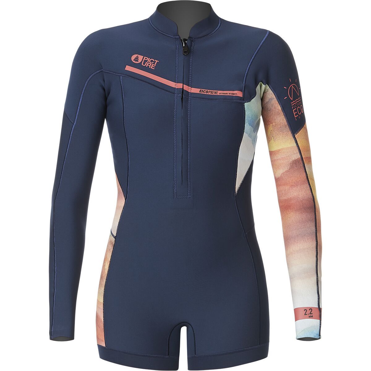 Picture Organic Bonie 2/2mm Springsuit - Women's Chamarel Dark Blue, XS/Reg