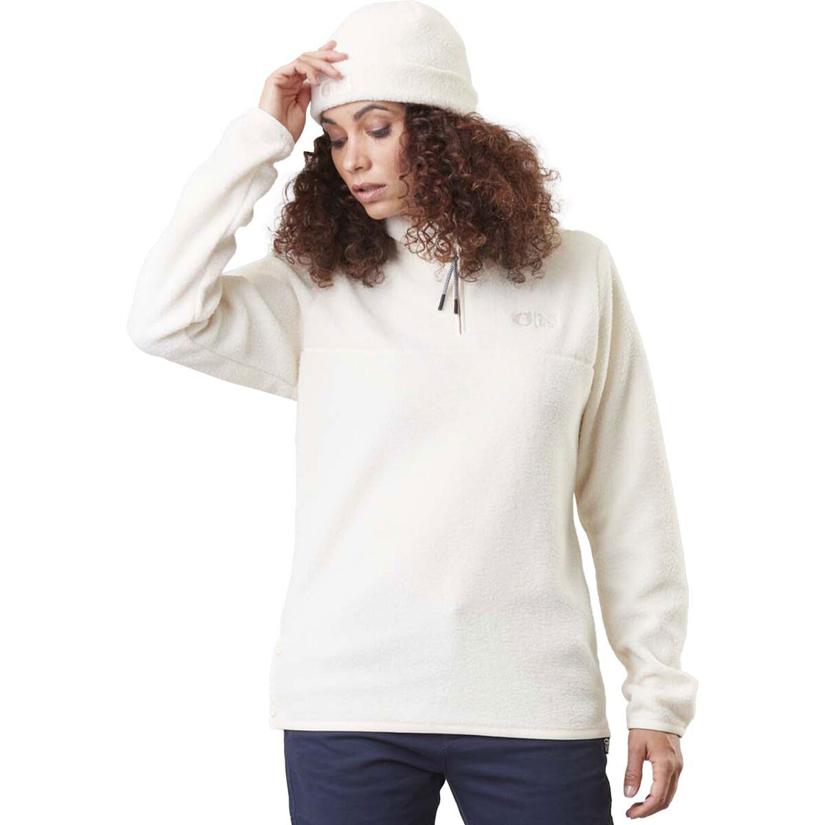 Picture Organic Nadolly 1/4-Zip Fleece - Women's Ecru, XS