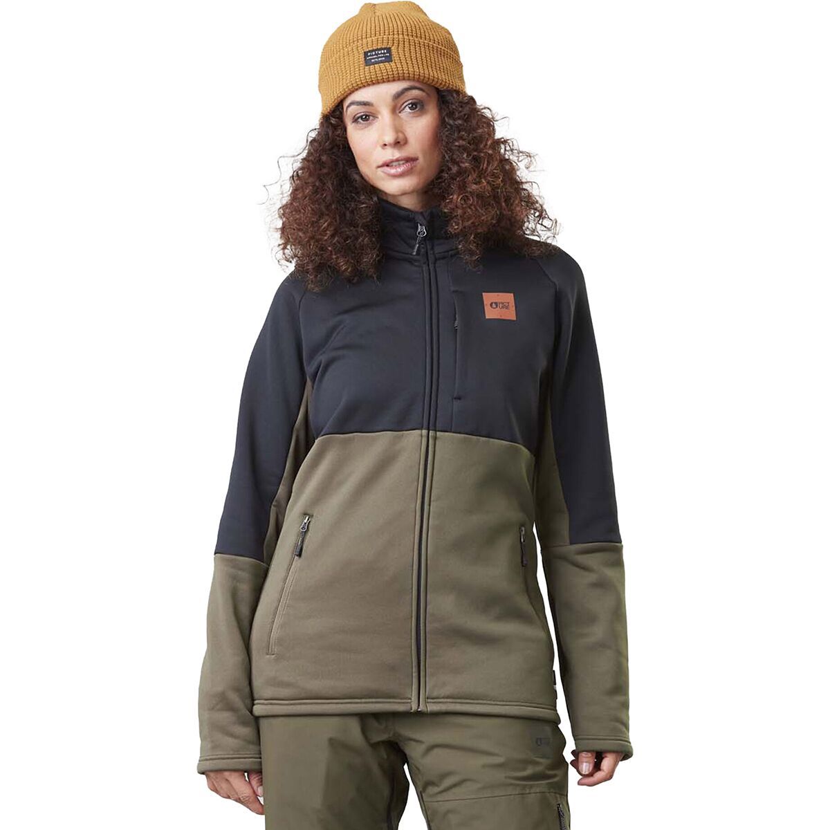 Picture Organic Rommana Full-Zip Fleece - Women's Dark Army Green, XS