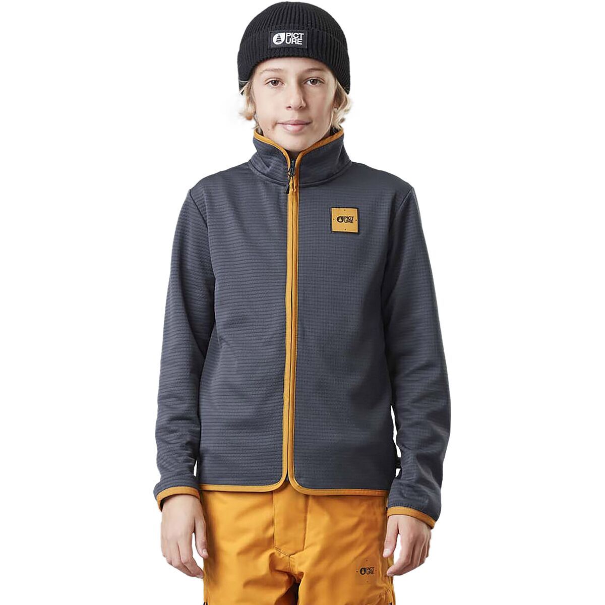 Picture Organic Bakee Grid Fleece - Boys' Dark Blue, 6