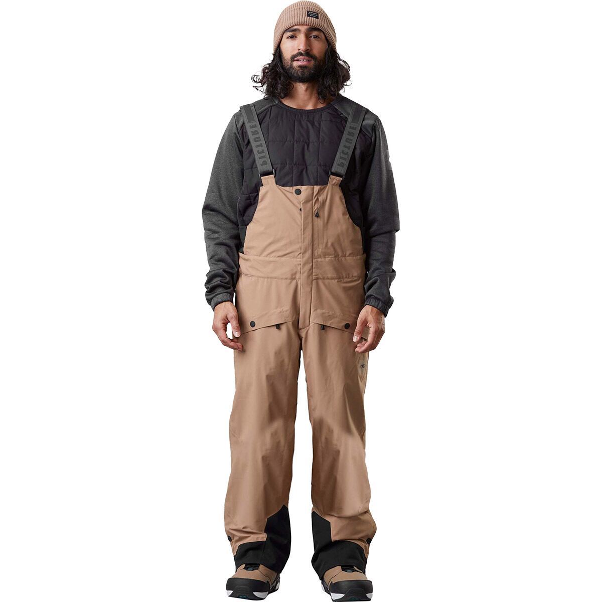 Picture Organic Avening Bib Pant - Men's Dark Stone, L