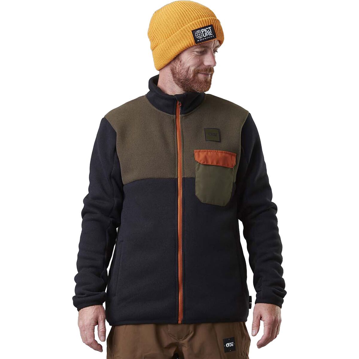 Picture Organic Dauwy Fleece Jacket - Men's Dark Army Green, XS