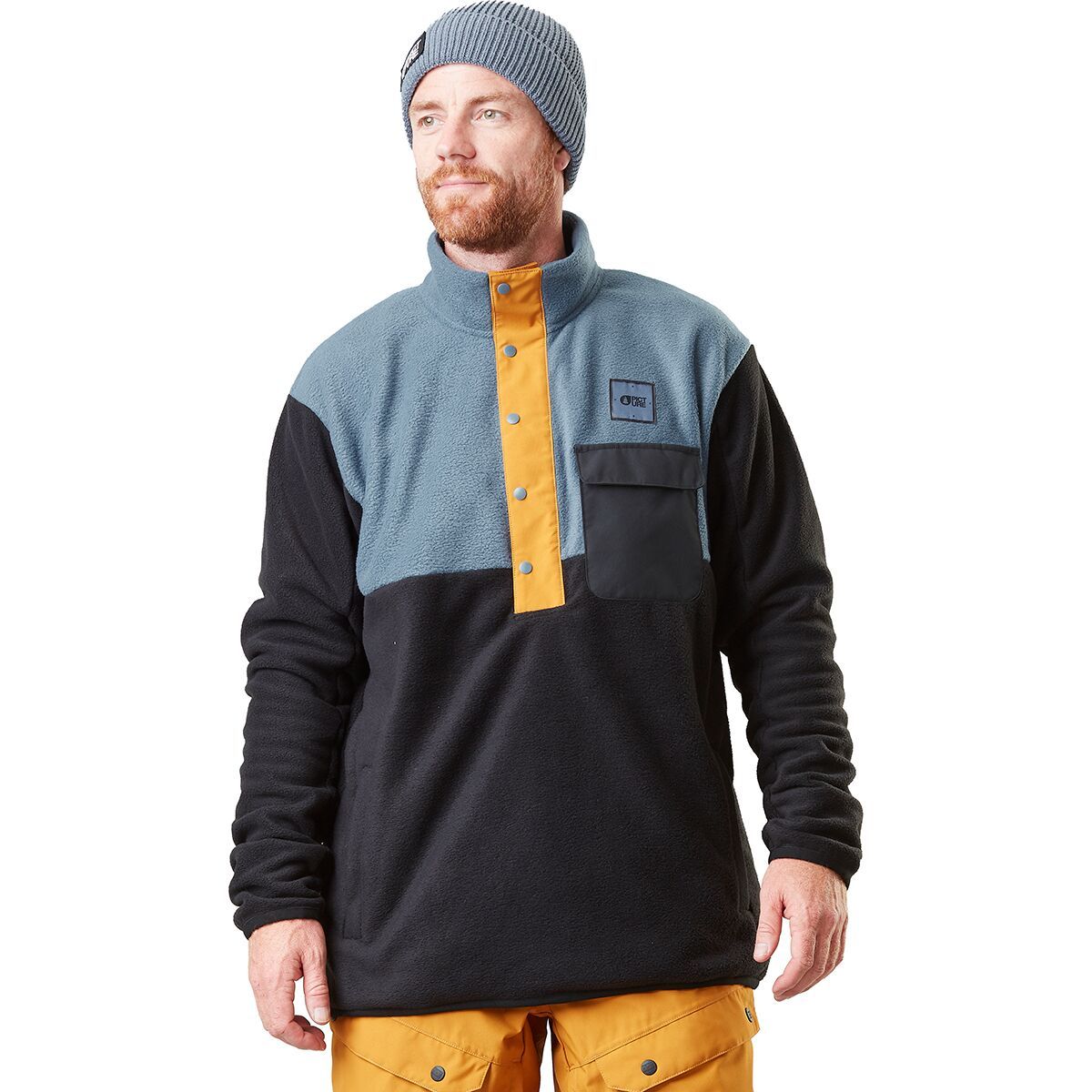 Picture Organic Mathew 1/4 Fleece - Men's China Blue, XL