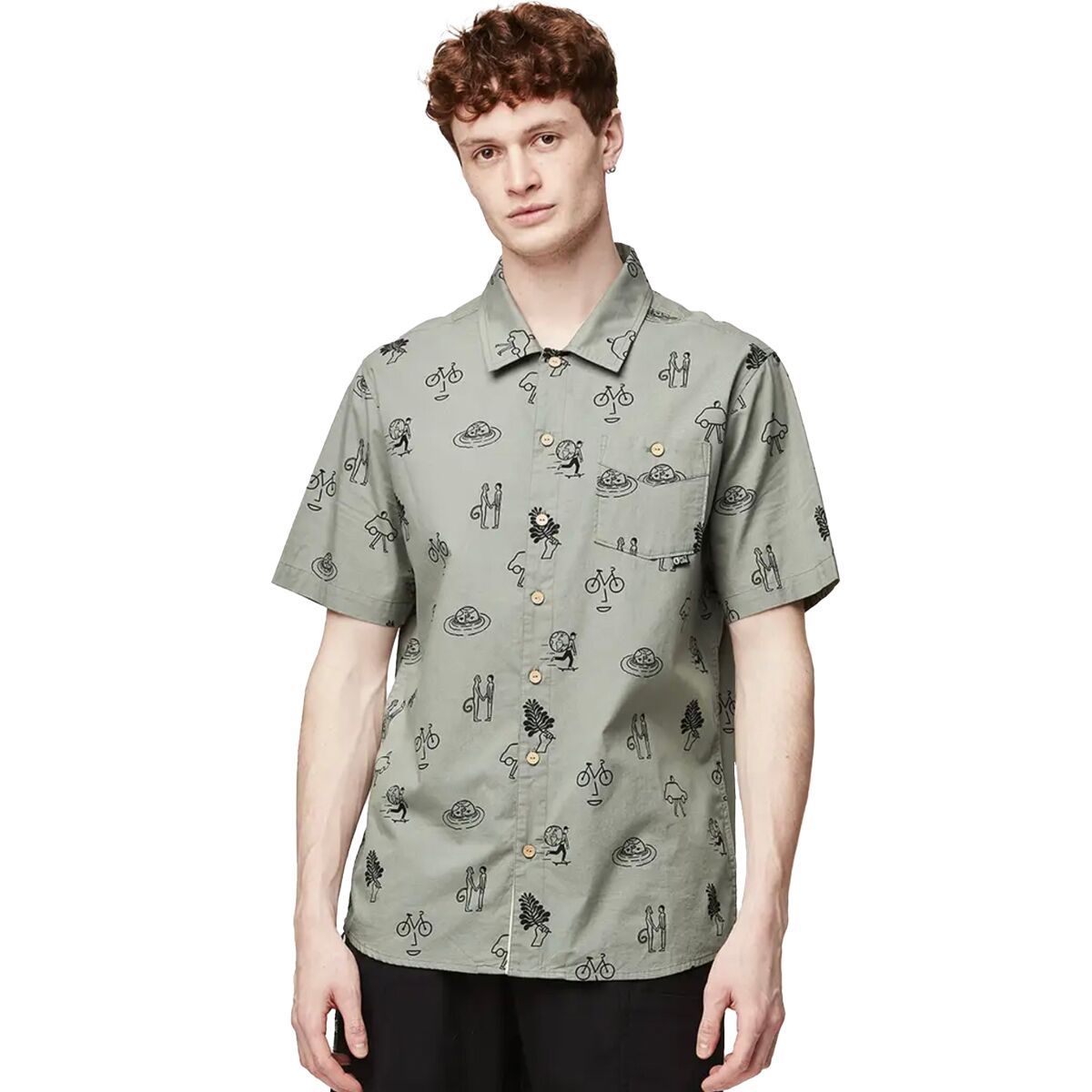 Picture Organic Mataikona Short-Sleeve Shirt - Men's Art LM01 Print, L