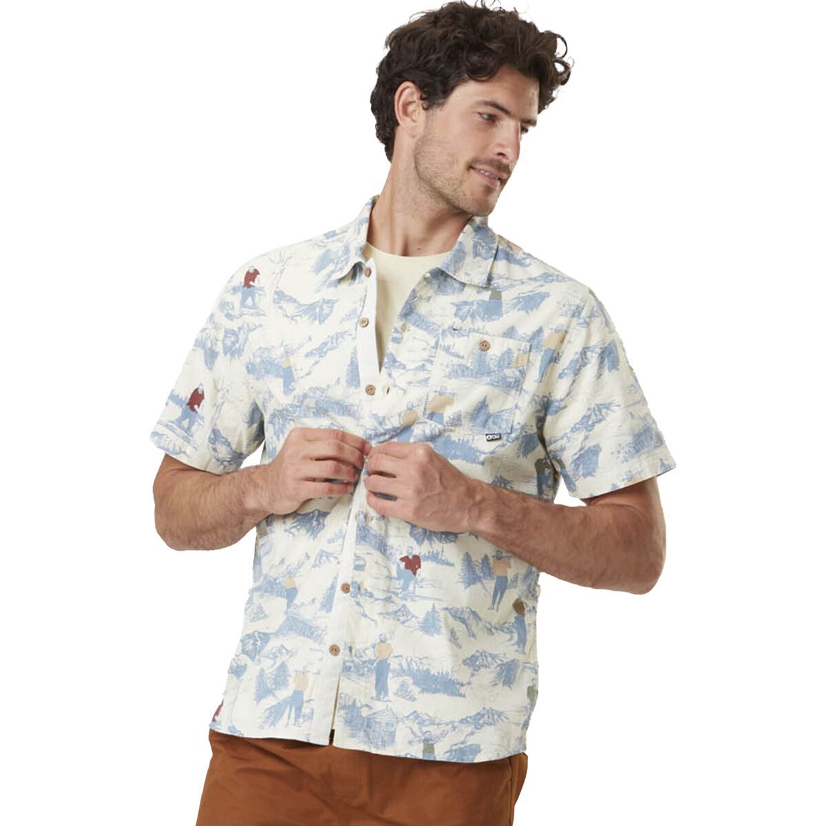 Picture Organic Mataikona Short-Sleeve Shirt - Men's Home Print, M