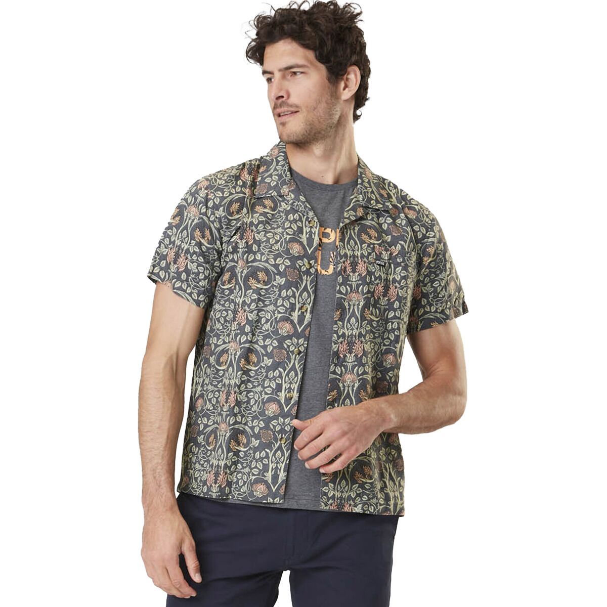 Picture Organic Mokara Shirt - Men's Dark Bali Print, S