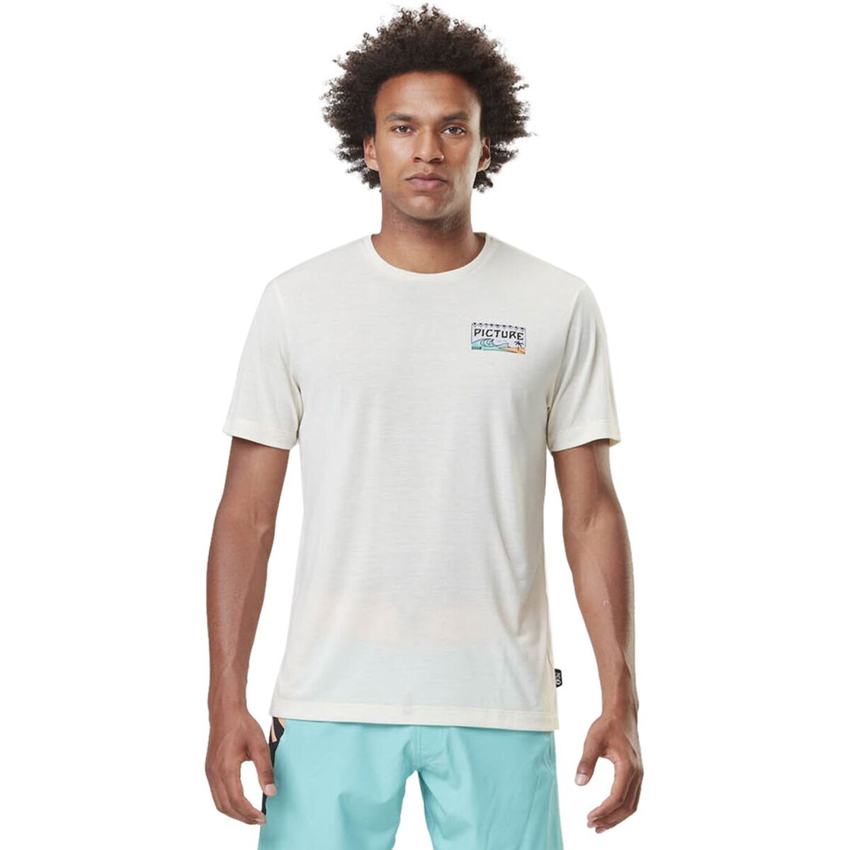 Picture Organic Timont Short-Sleeve Surf T-Shirt - Men's Smoke White, L