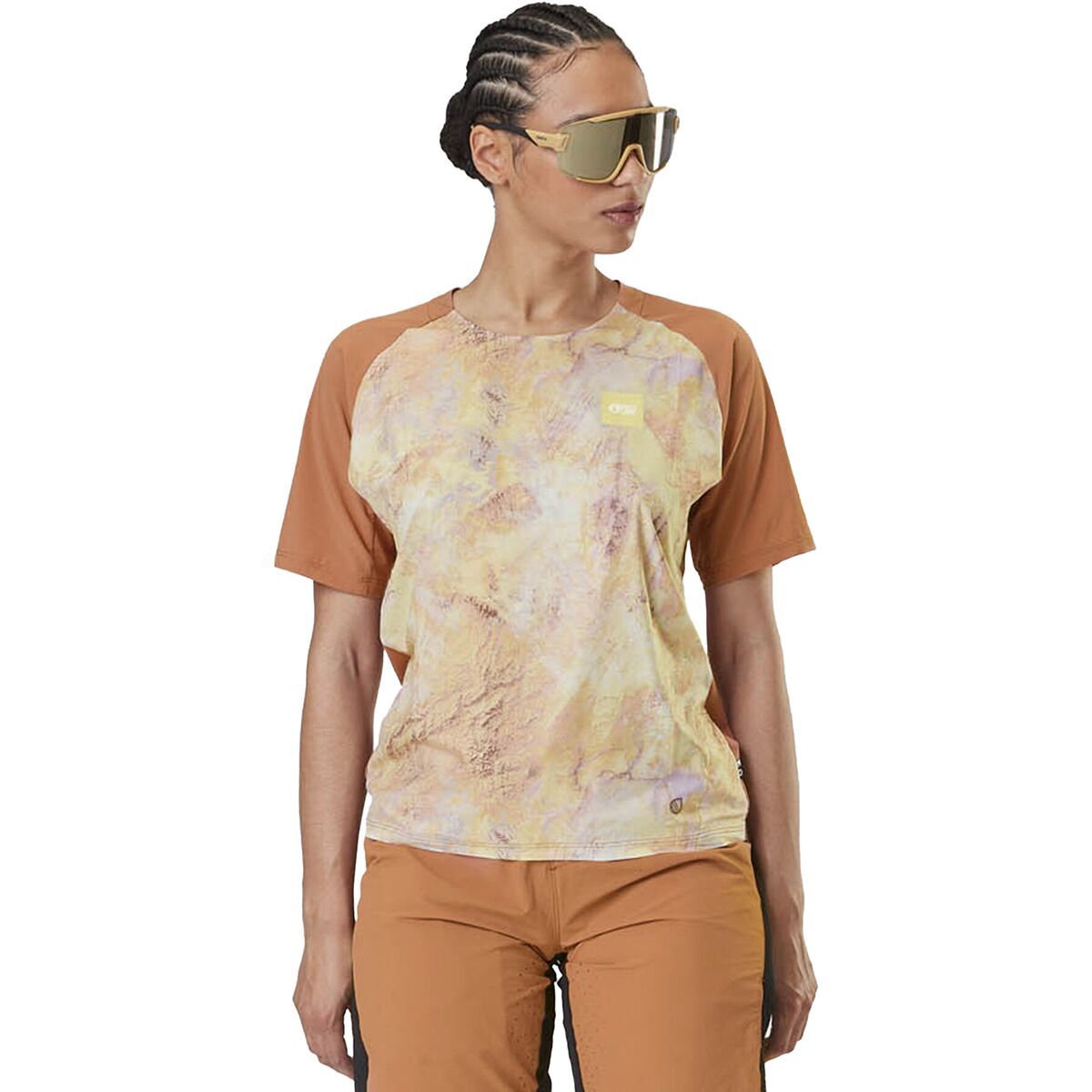Picture Organic Ice Flow Printed Tech T-Shirt - Women's Geology Cream, XL
