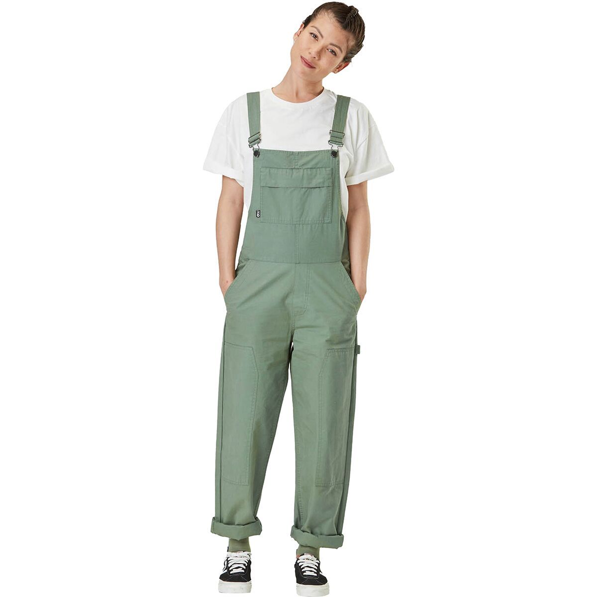Picture Organic Bibee Overalls - Women's Green Spray, XL