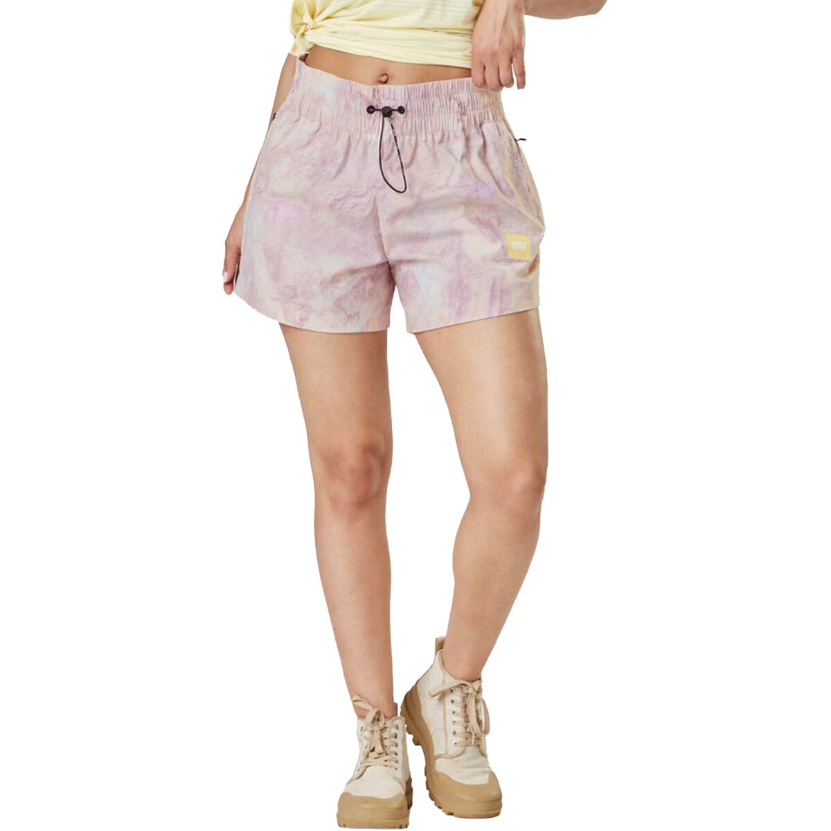 Picture Organic Picture Organic Oslon Printed Tech Short - Women's Geology Cream, XS