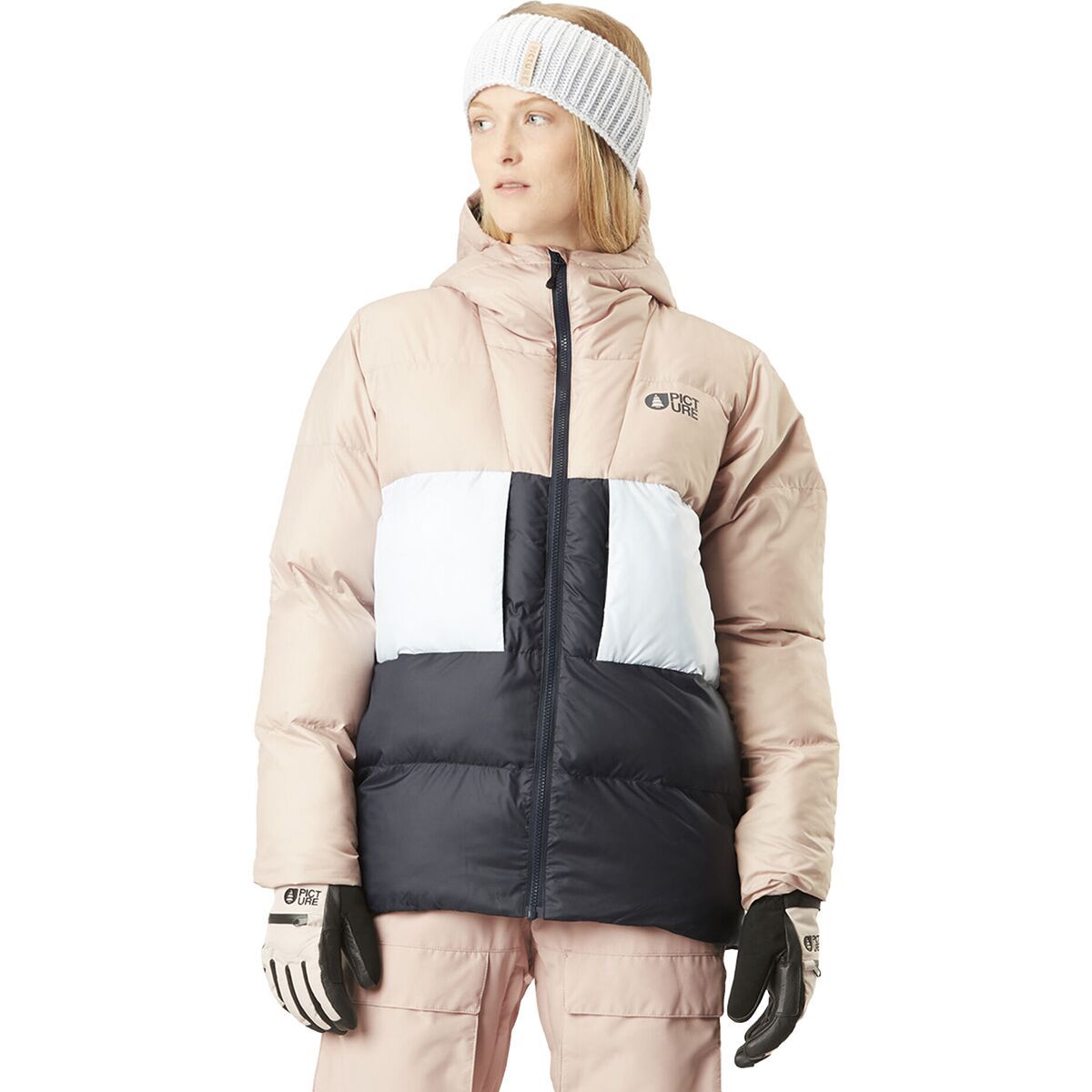 Image of Picture Organic Skarary Jacket - Women's Shadow Gray/Dark Blue, L
