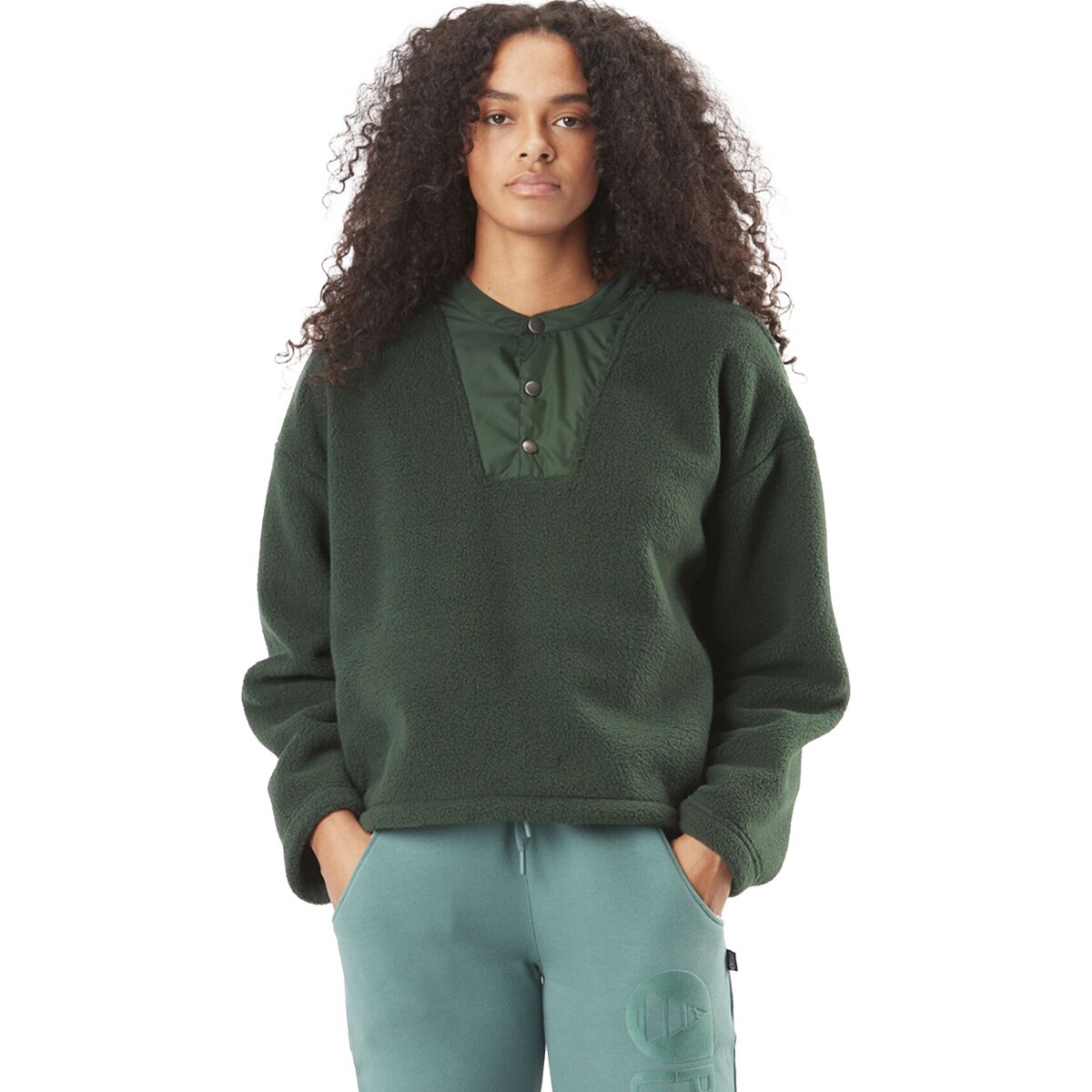 Picture Organic Picture Organic Volda Fleece Crew - Women's Scarab, M