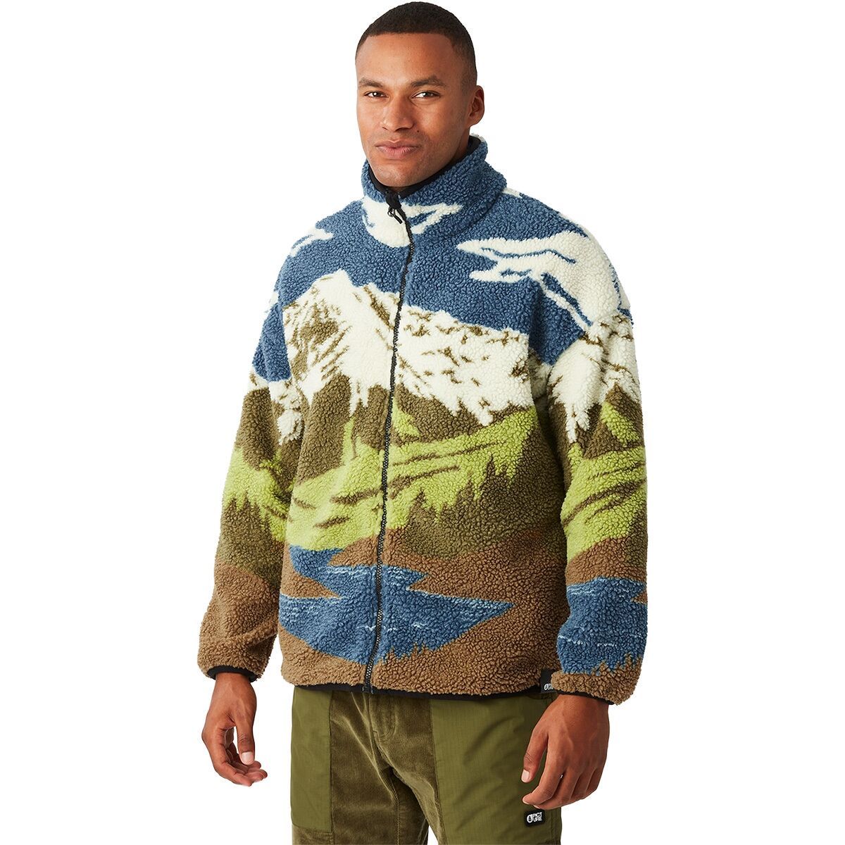 Image of Picture Organic Hafdals Zip Fleece - Men's Cloudy Landscape, L