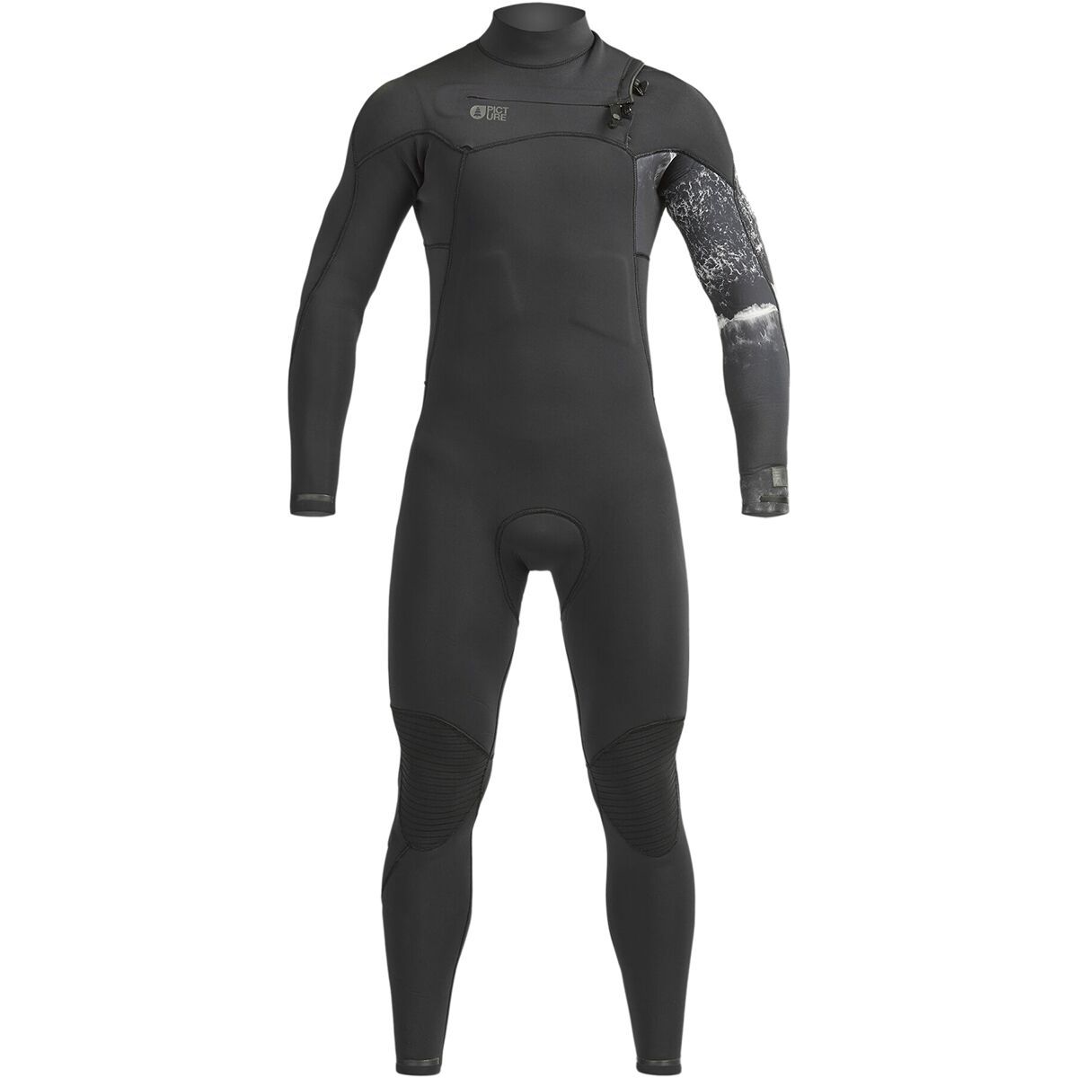 Picture Organic Equation Printed 4/3 Front Zip Wetsuit - Men's Waves, MT