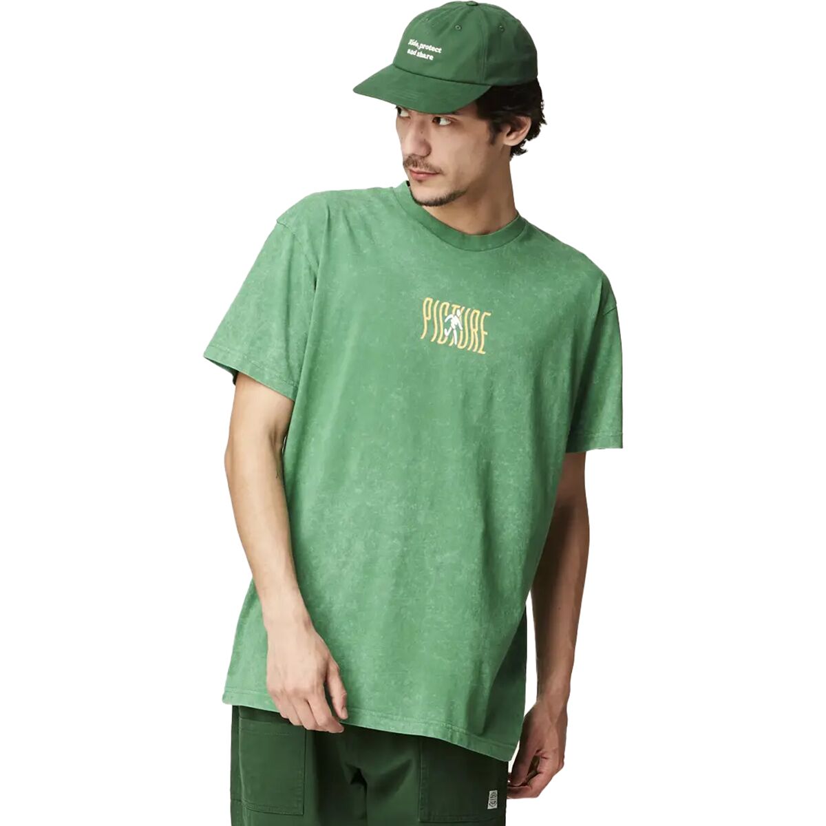 Picture Organic Picture Organic Caraballo T-Shirt - Men's Green Washed, M