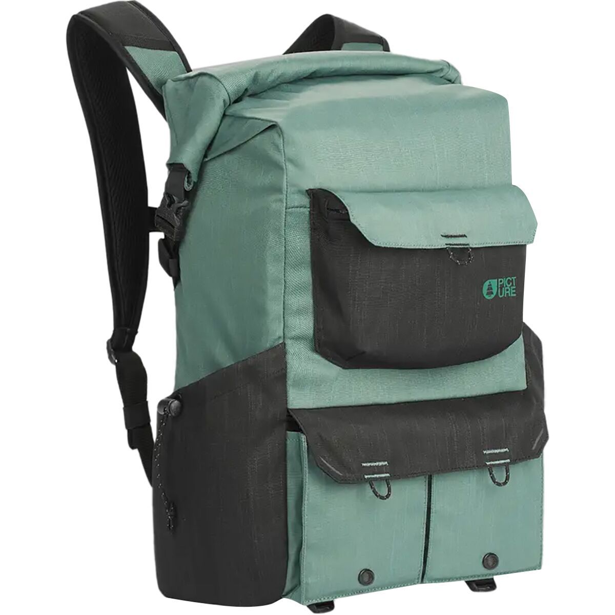 Picture Organic Grounds 22 Backpack Green Spray, One Size