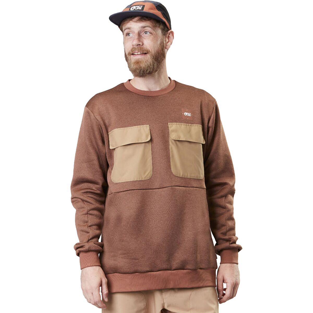 Picture Organic Cheiri Tech Crew Sweatshirt - Men's Rustic Brown, M