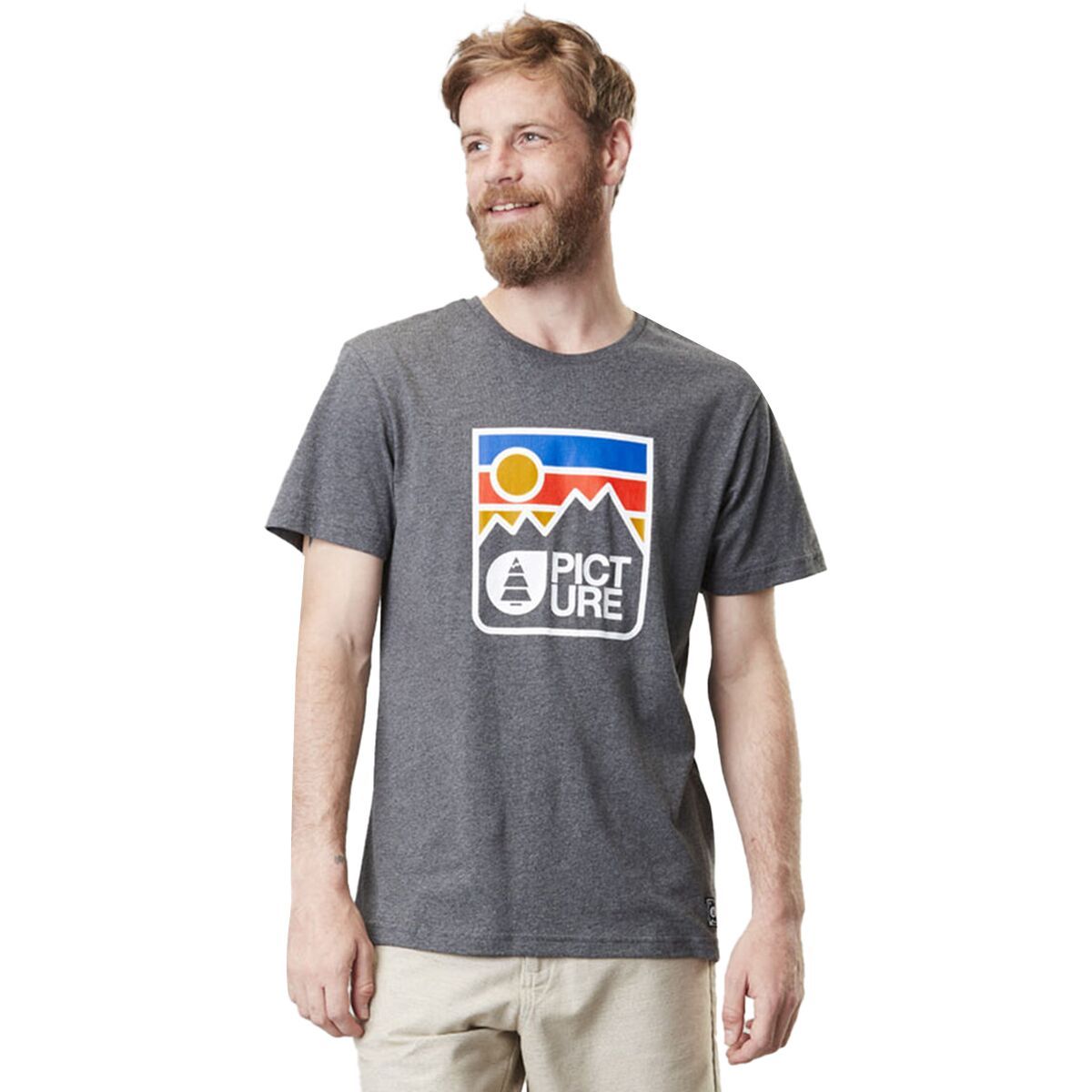 Picture Organic Nausta T-Shirt - Men's Dark Grey Melange, XXL