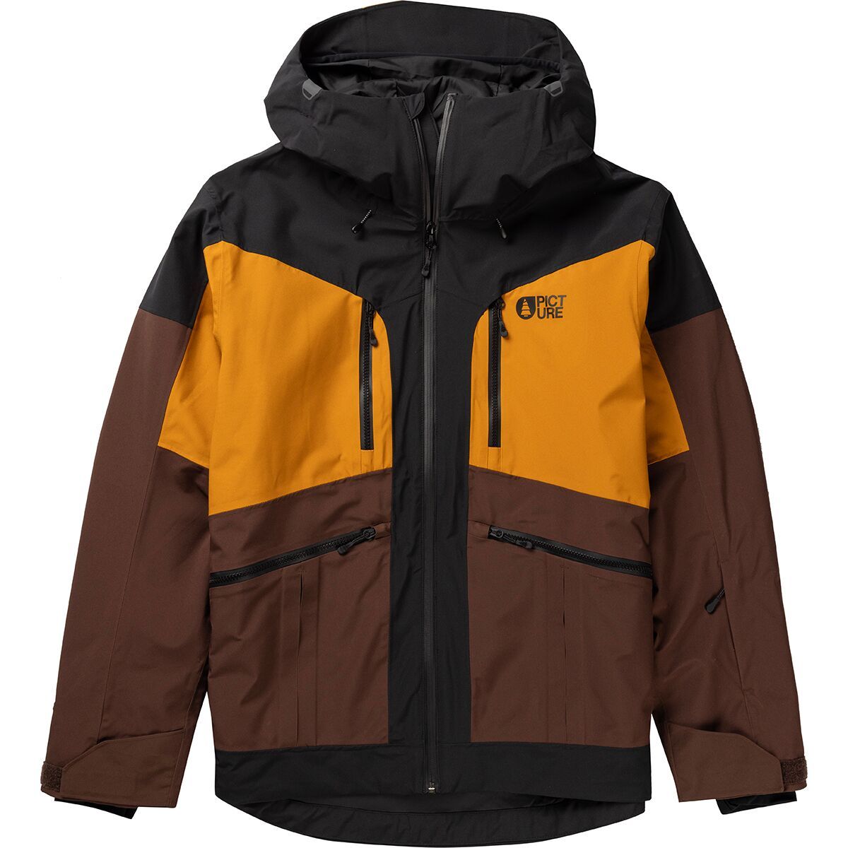 Picture Organic Naikoon Jacket - Men's Black Chicory Honey, L