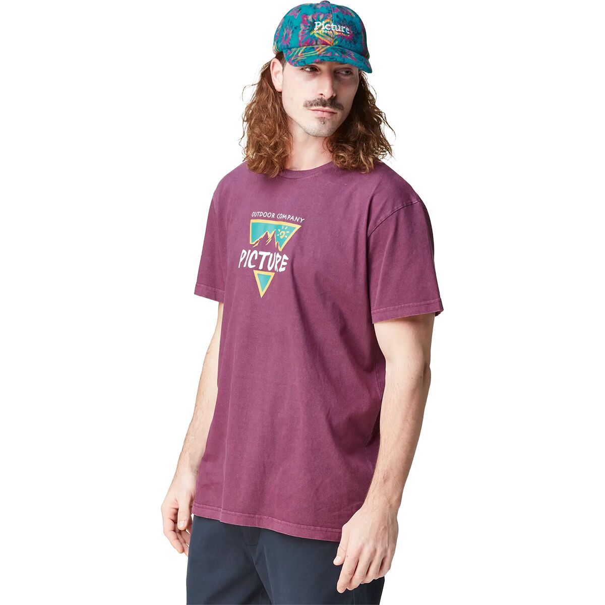 Picture Organic Poeny T-Shirt - Men's Purple Wine Washed, L
