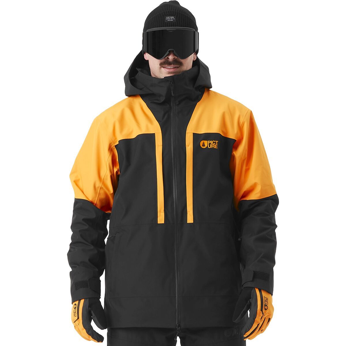 Picture Organic Track Jacket - Men's Carrot Black, L