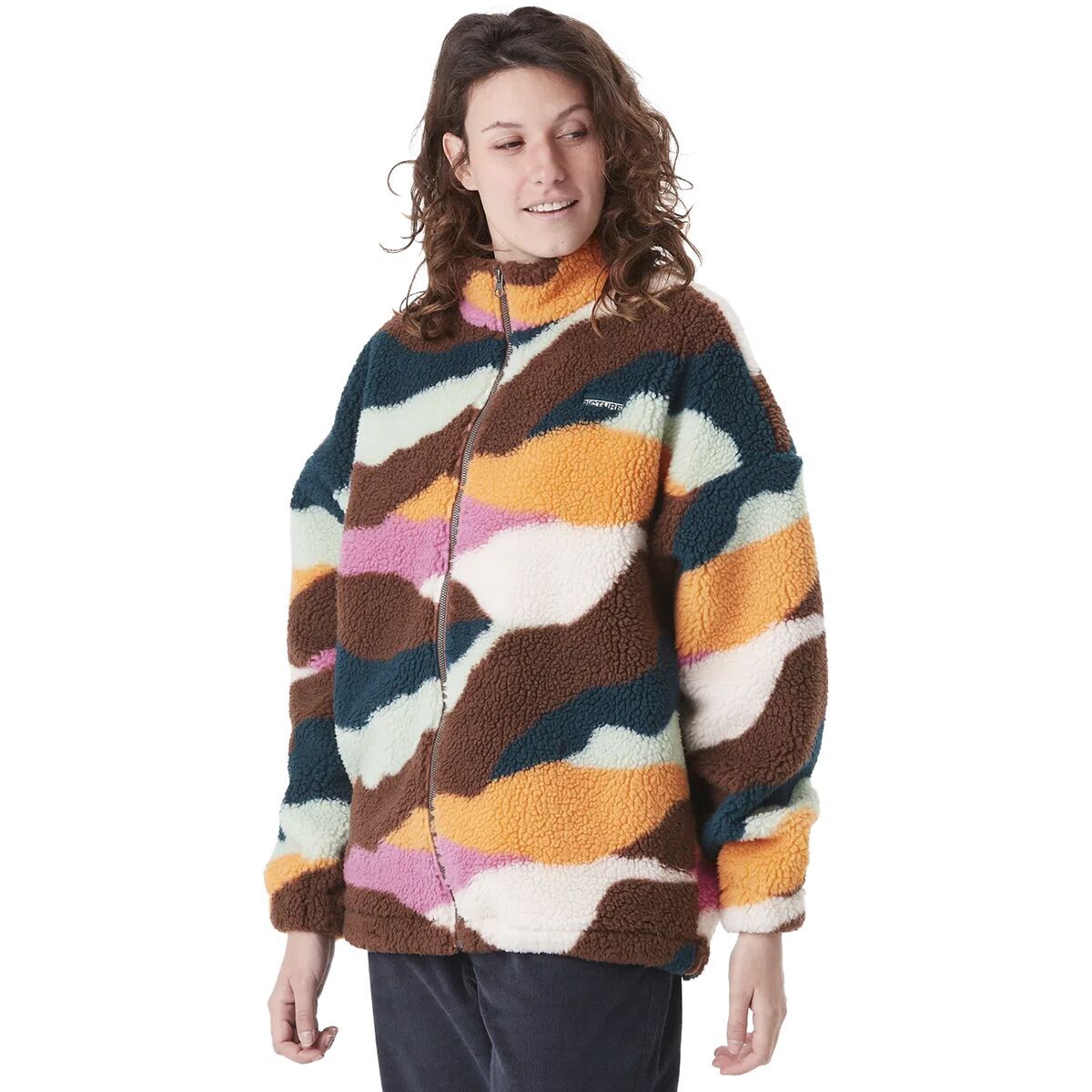 Picture Organic Gypsi Zip Fleece Jacket - Women's Strates Print, S