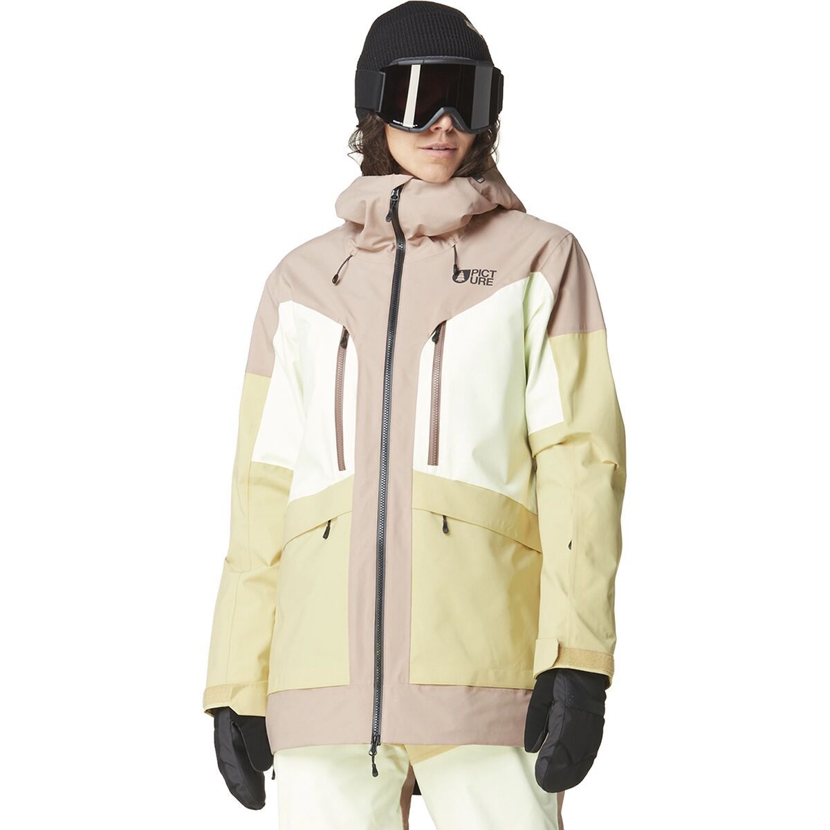 Picture Organic Haakon Jacket - Women's Roebuck/Lime Cream/Hemp, L