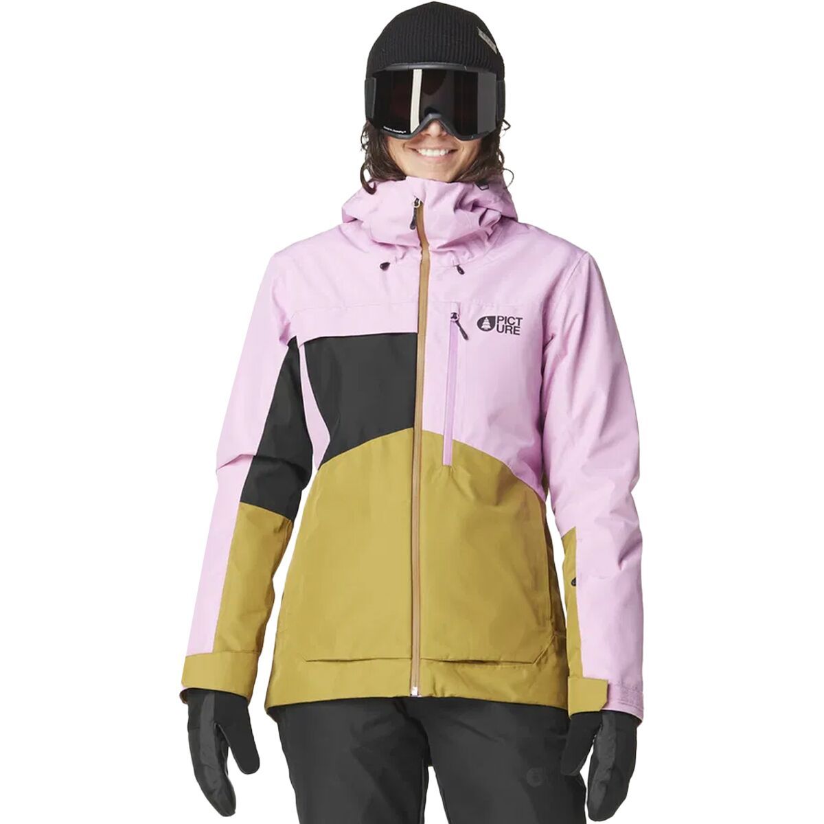 Image of Picture Organic Seen Jacket - Women's Orchid/Green Moss/Black, XL