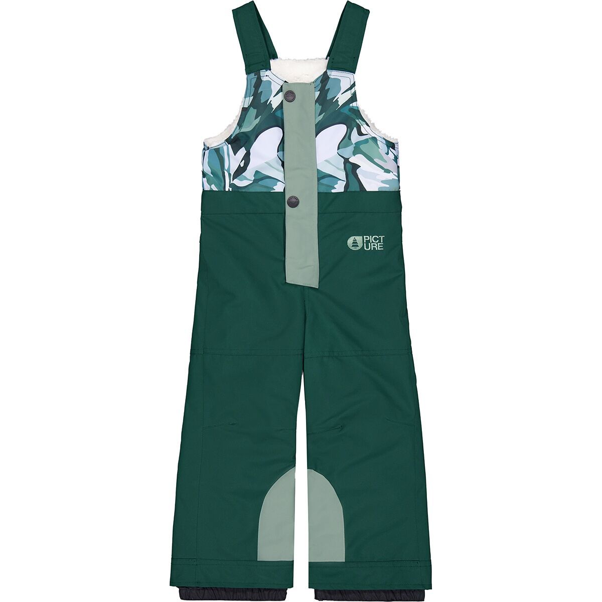 Picture Organic Snowy Bib Pant - Toddlers' Ponderosa Pine Peppup P, 4T