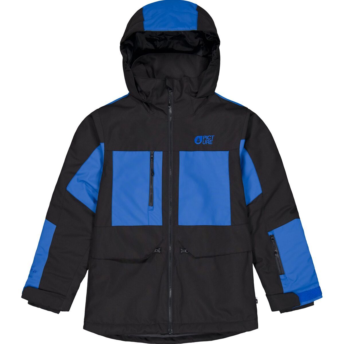 Image of Picture Organic Stony Jacket - Kids' Black Deep Ultramarine, 14