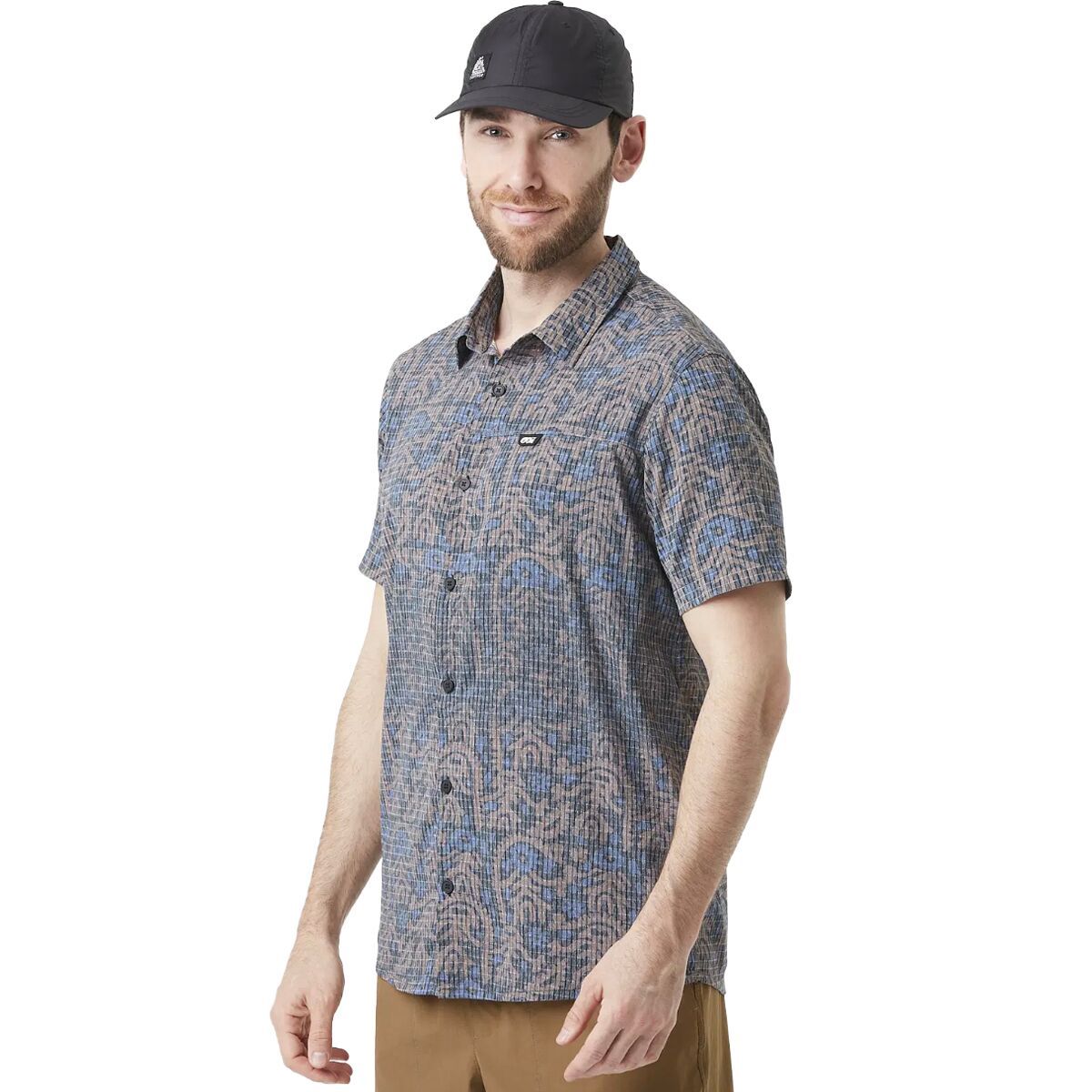 Image of Picture Organic Klivox Printed Shirt - Men's Ancolie Print, M
