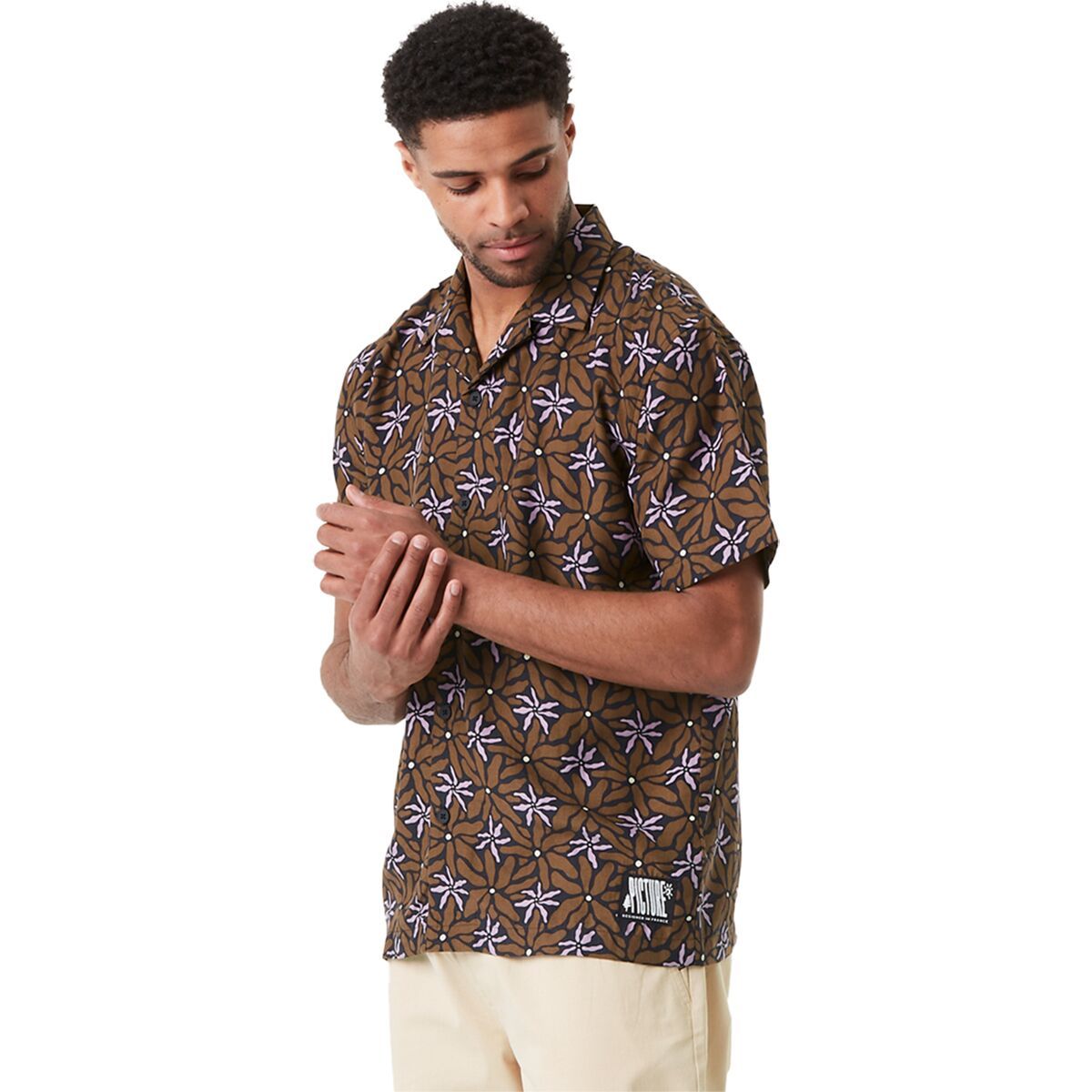 Picture Organic Mareeba Shirt - Men's Alpine Alps Print, M