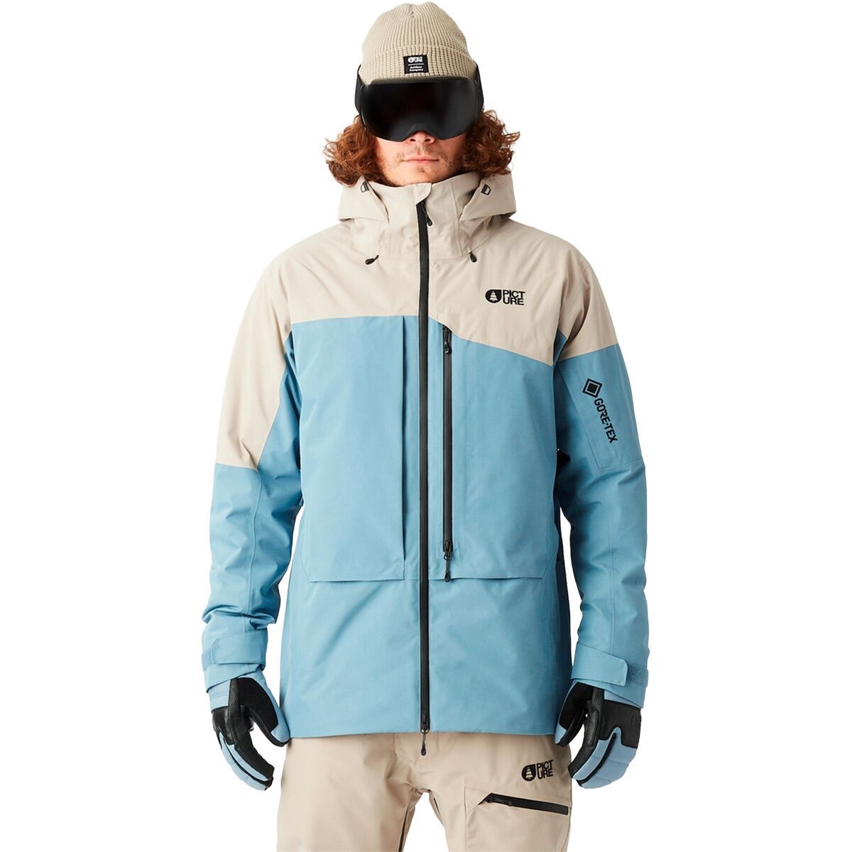 Image of Picture Organic Lassen GORE-TEX 2L Jacket - Men's Stonewash, M