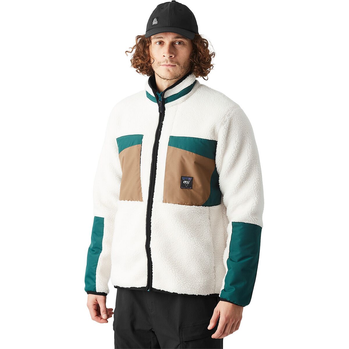 Image of Picture Organic Pmbton Zip Fleece - Men's Tofu Deep Water, M