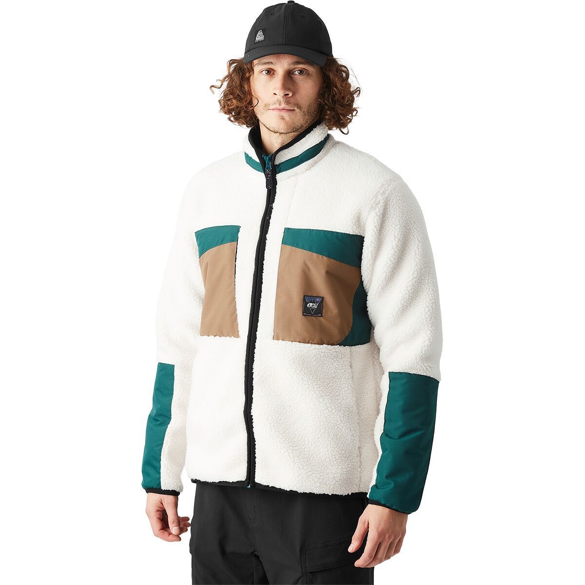 Image of Picture Organic Pmbton Zip Fleece - Men's Tofu Deep Water, M