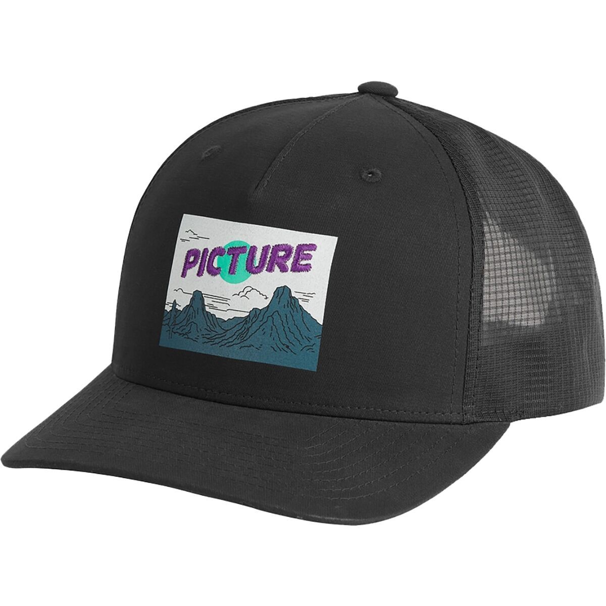 Image of Picture Organic Kuldo Trucker Cap Black, One Size
