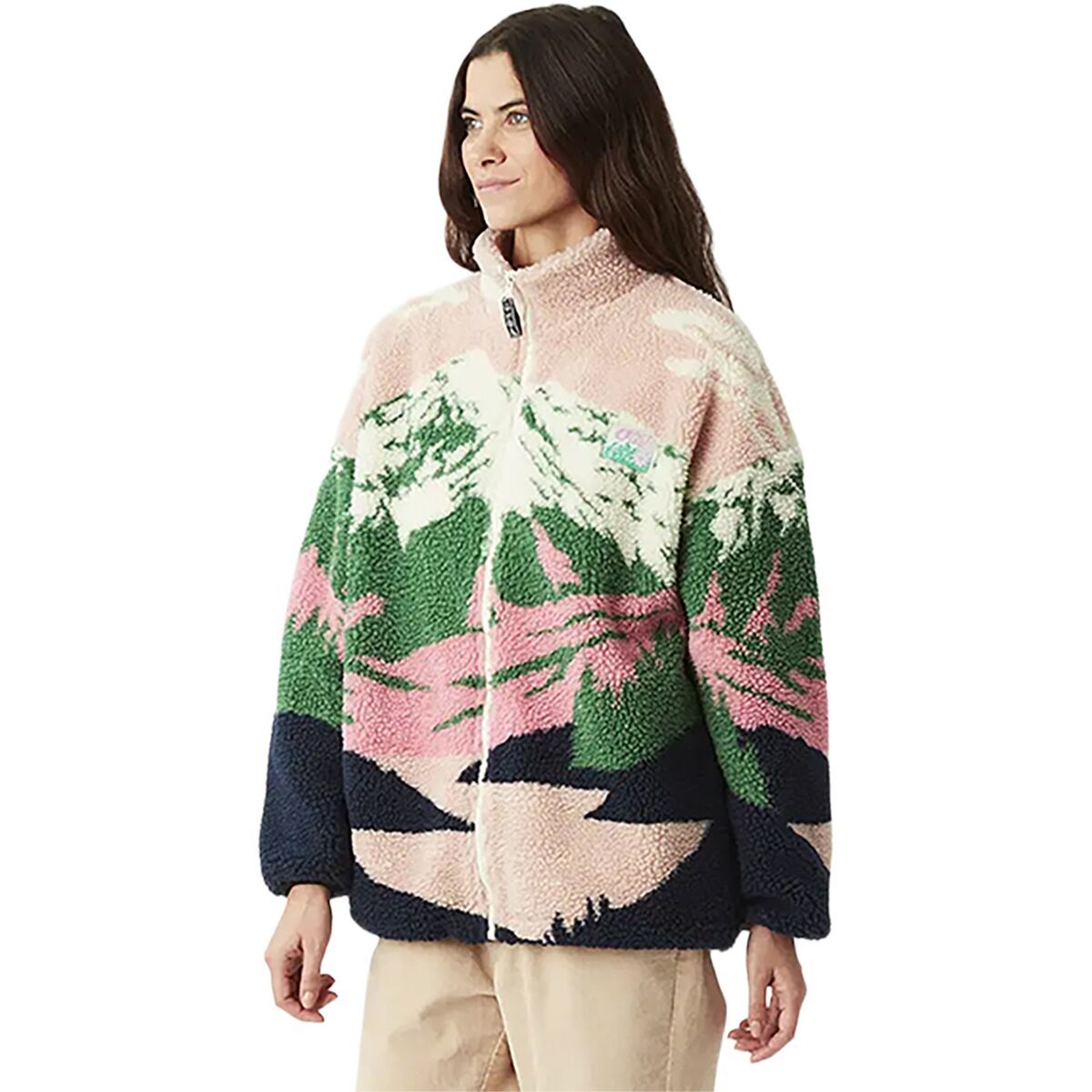 Image of Picture Organic Nyss Zip Fleece Jacket - Women's Cloudy Landscape Women, S