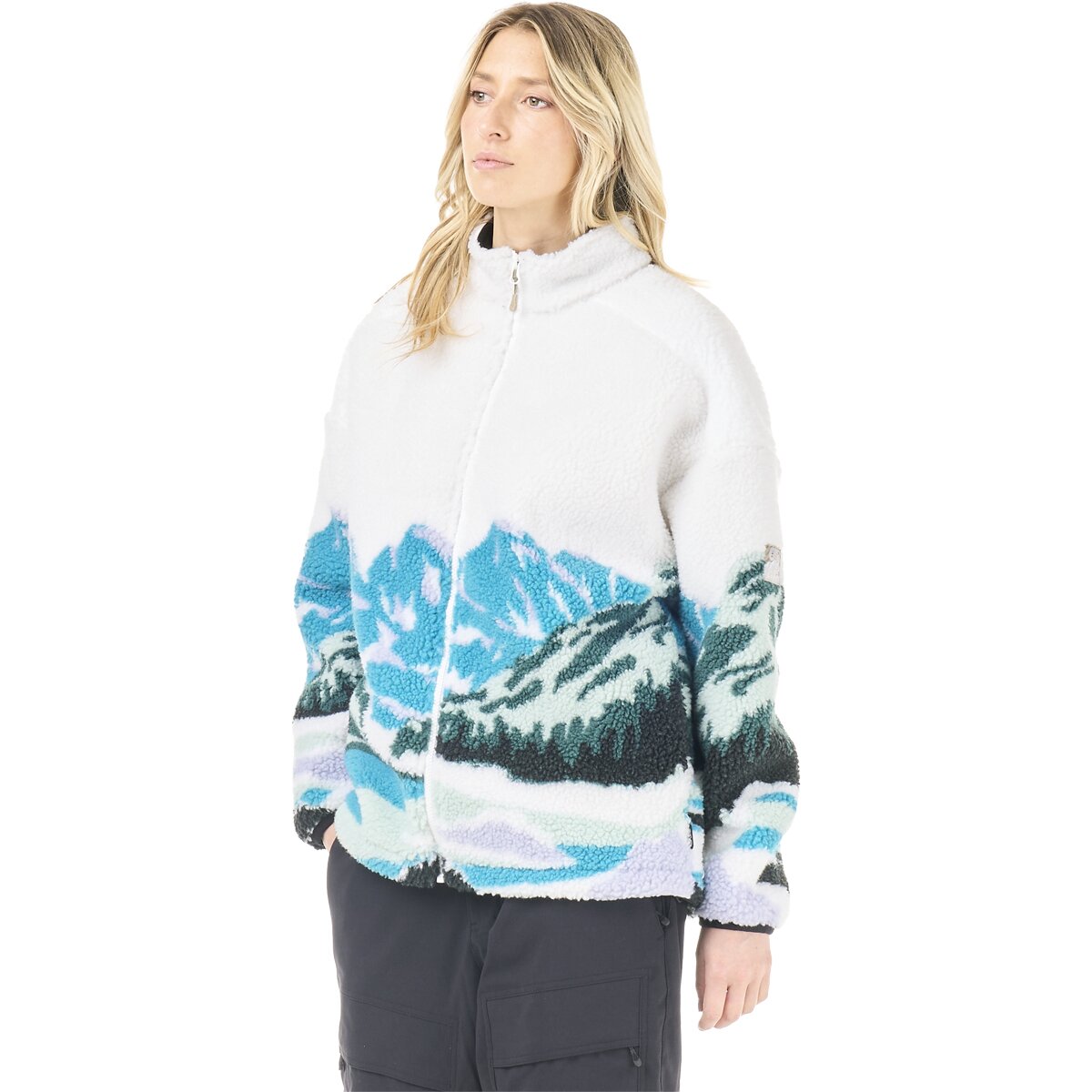 Image of Picture Organic Nyss Zip Fleece Jacket - Women's Landscape Pure, L
