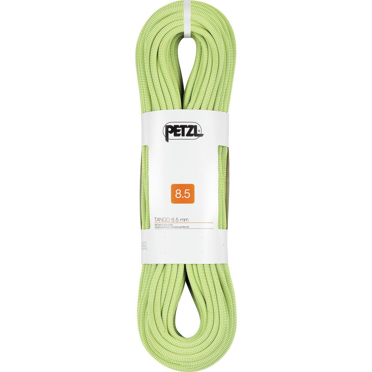 Image of Petzl Tango Standard Climbing Rope - 8.5mm Yellow, 50m