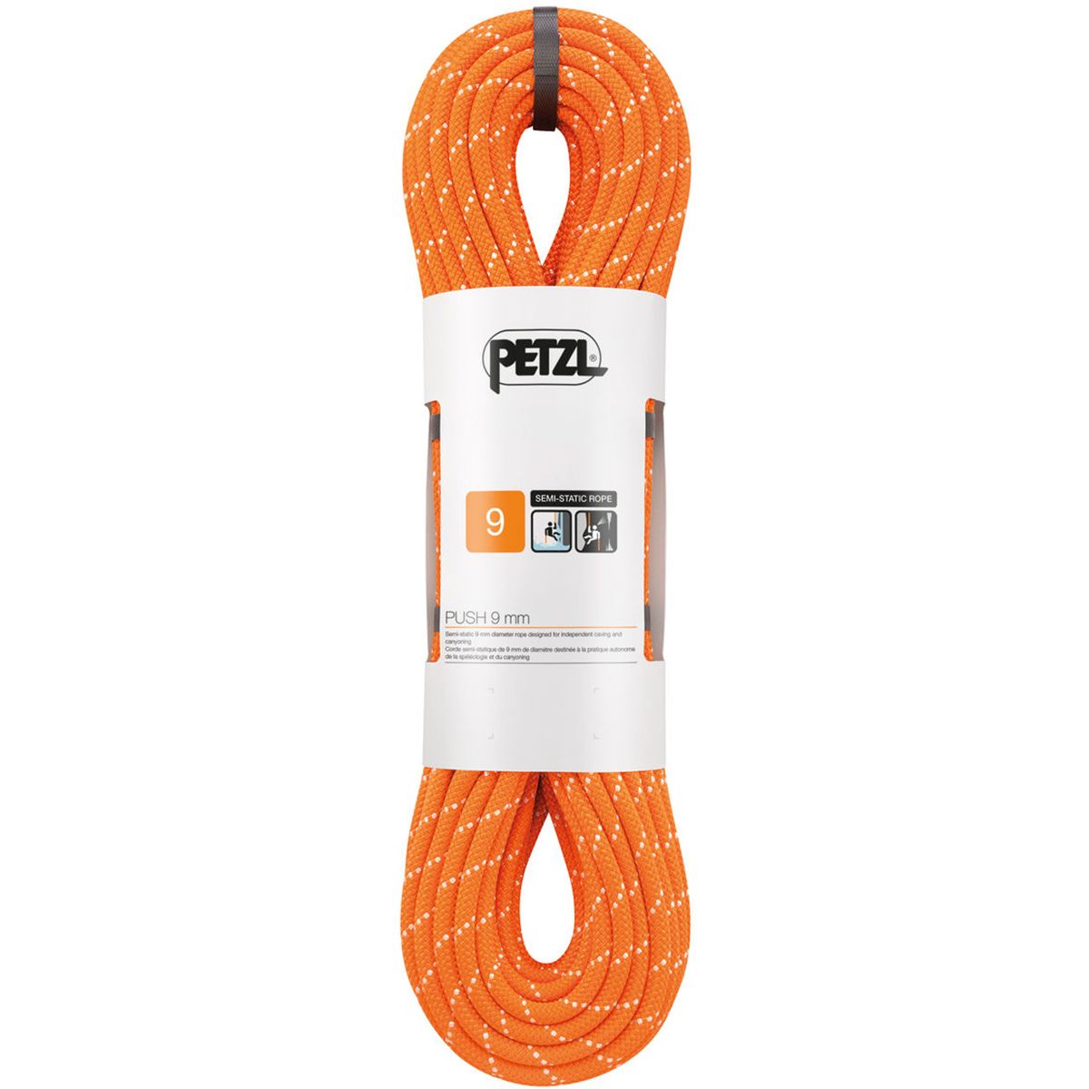 Image of Petzl Push Rope - 9mm Orange, 70m