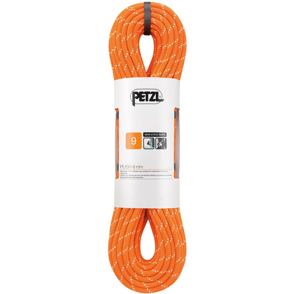 Petzl Push Rope - 9mm  in Orange