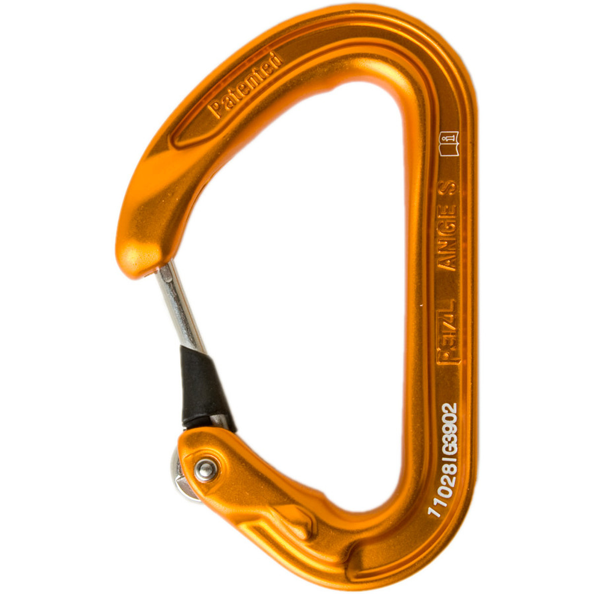 Image of Petzl Ange S Wire Gate Carabiner Light Orange, One Size
